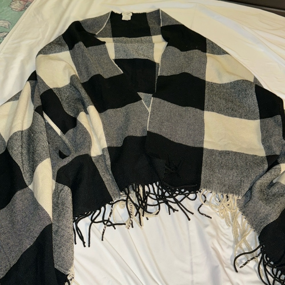 J crew scarf with arm holes